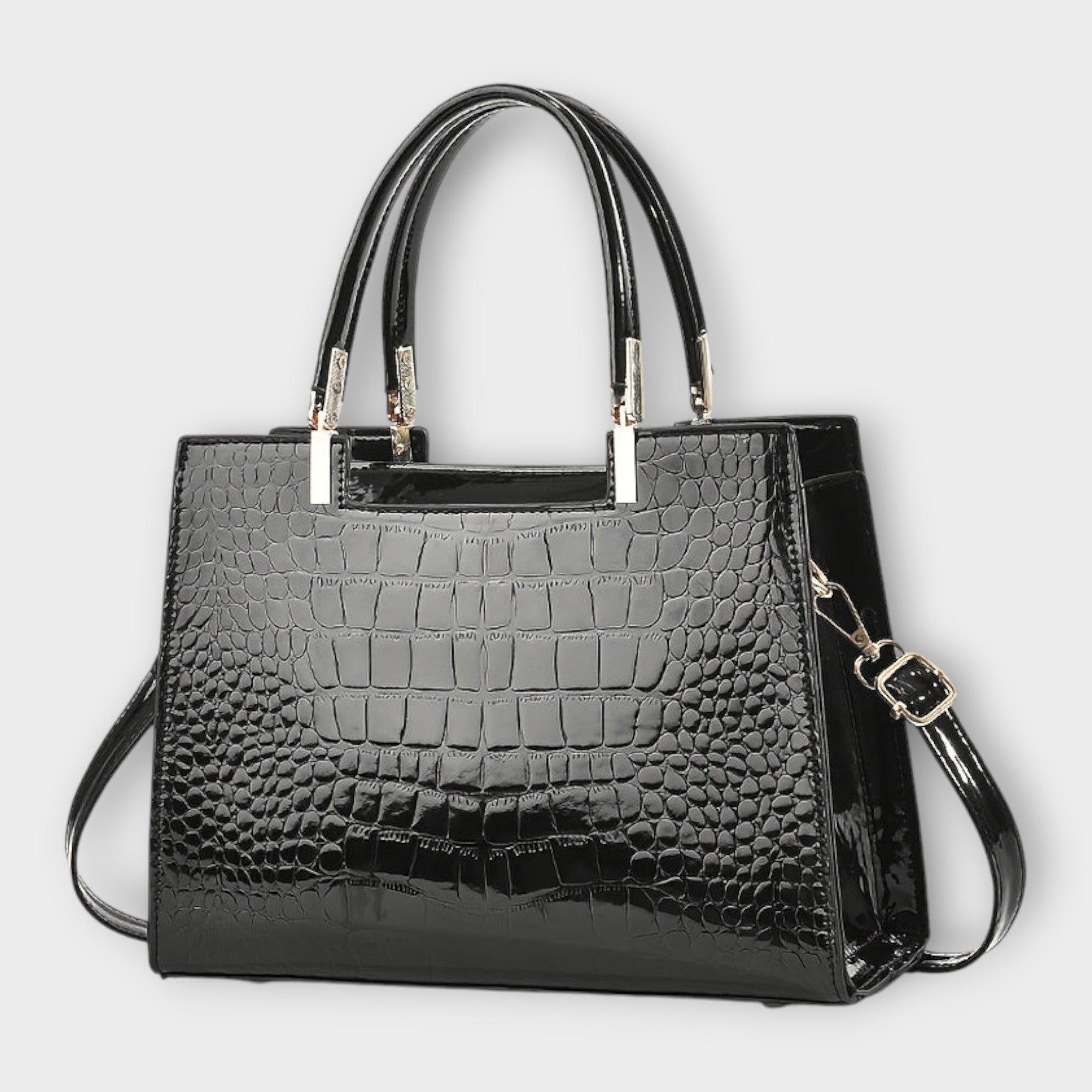 Mica - Bolso con estampado de cocodrilo