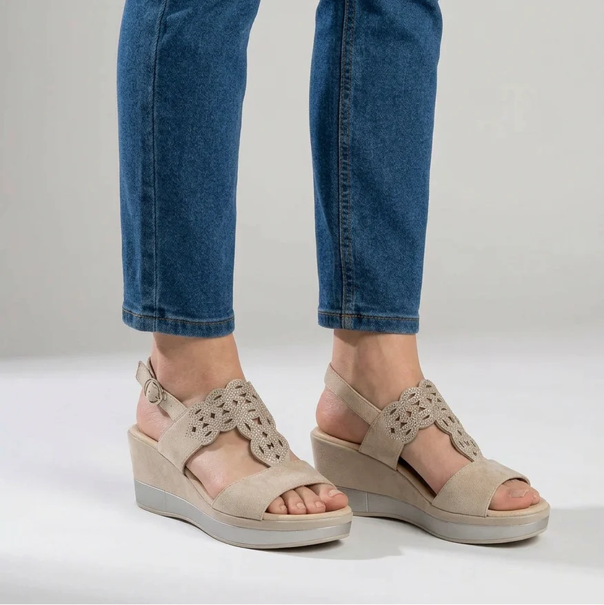 Beatriz - Cómoda sandalia de cuña para mujer